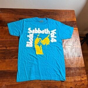 Black Sabbath Vol. 4 Men's Blue Graphic T-Shirt Size M